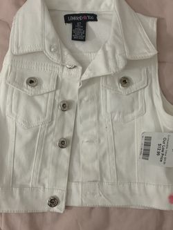 White Toddler Vest
