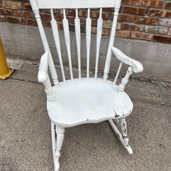 antique Rocker With Patina