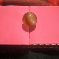 Akro AGATE Boulder FLUORESCENT "ORANGE ADE" MARBLE