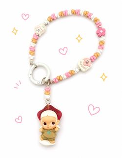 Pop Mart Phone keychain popbean