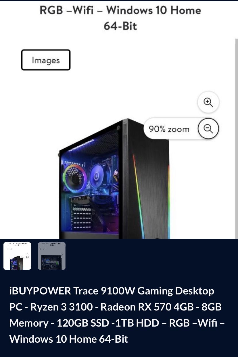 Gaming Desktop Computer