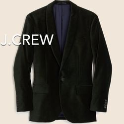 (NEW) MEN’S J.CREW LUDLOW SLIM-FIT SHAWL-COLLAR TUXEDO JACKET IN VELVET - SIZE: 38R (MEDIUM REGULAR) (MSRP: $348) 