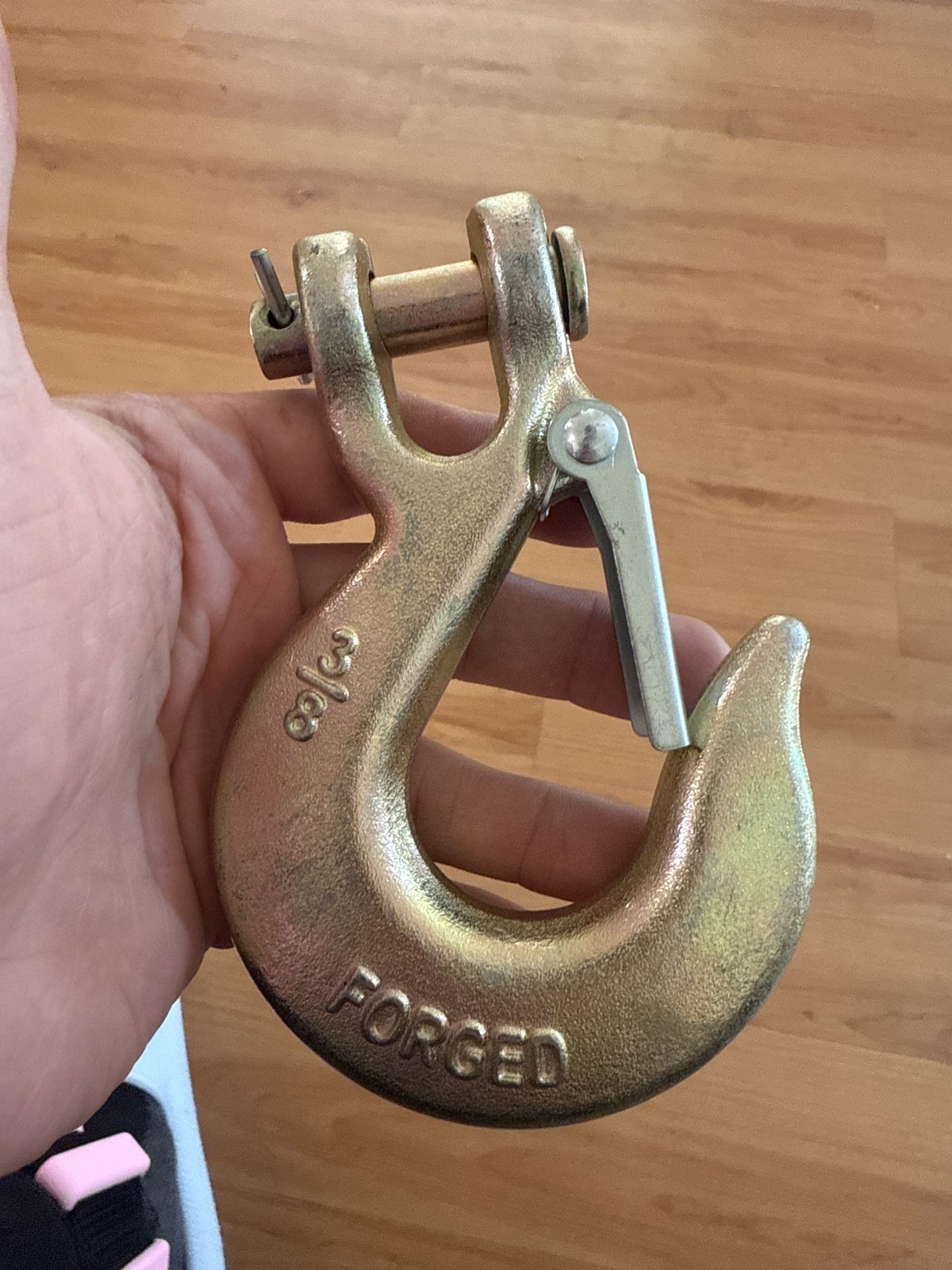 3/8” Forged Clevis Slip Hook w/ Safety Latch – Towing / Winch / Recovery