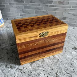 Vintage Hand Made Solid Wood Box