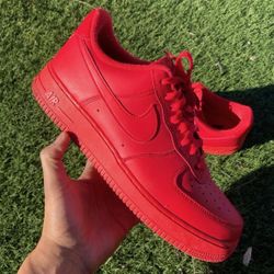 Red Nike Air Force 1s $50 FIRM NO TRADES 