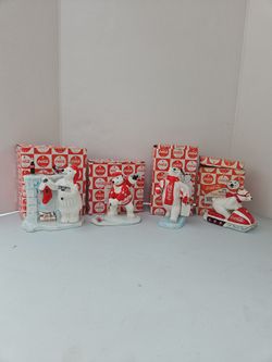 Coca-Cola polar bear figurines