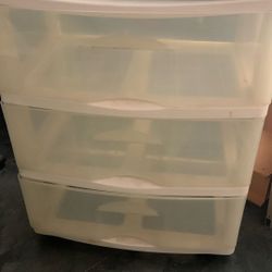 Plastic 3-Drawer Storage Container