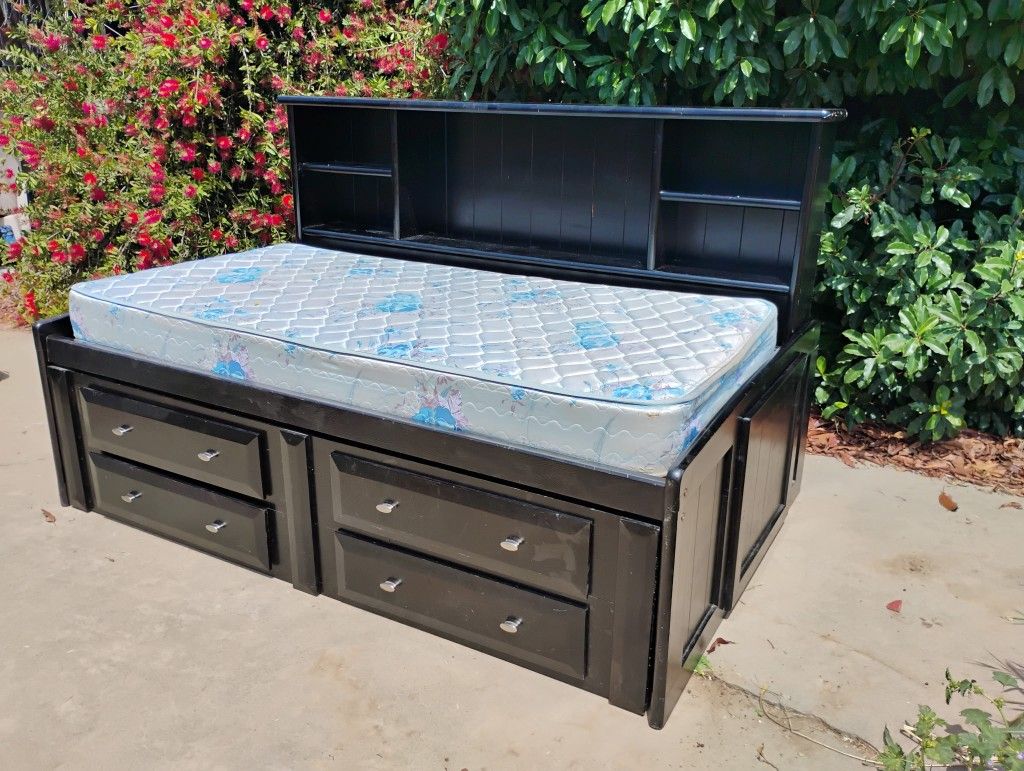 Twin Size Captains Bed
