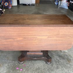 Solid Mahogany Drop Leave Table