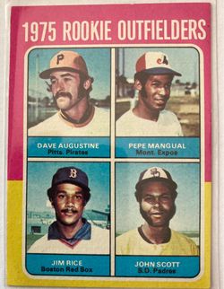 1976 Topps Baseball Jim Rice Rookie Card