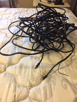 Very long one piece tv cable wire