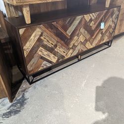 Four Door Herringbone Buffet 