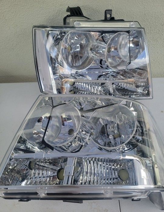 07-13 Chevrolet Tahoe Suburban Avalanche Headlights LUCES MICAS FAROS Calaveras