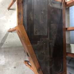 Antique Corner Desk With Matching Chair