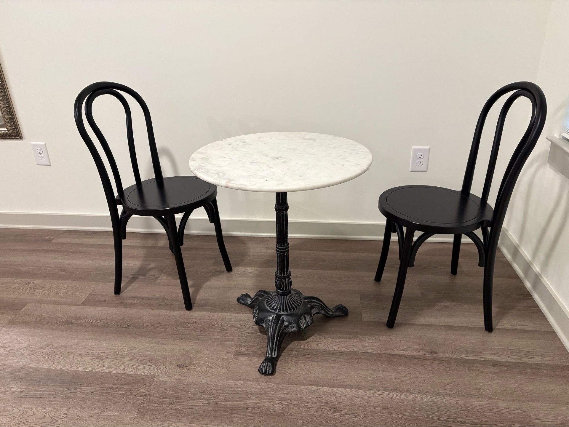 Modern Parisian-inspired bistro set
