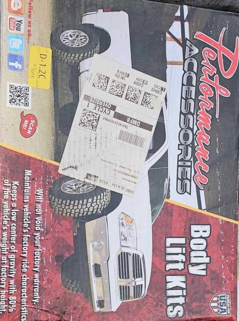 3" BODY LIFT KIT