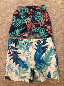2 pairs boys 12-18months swim trunks