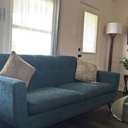 Teal sofa ref hm Richard’s Eliot teal sofa