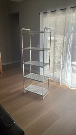 IKEA White Metal Shelf