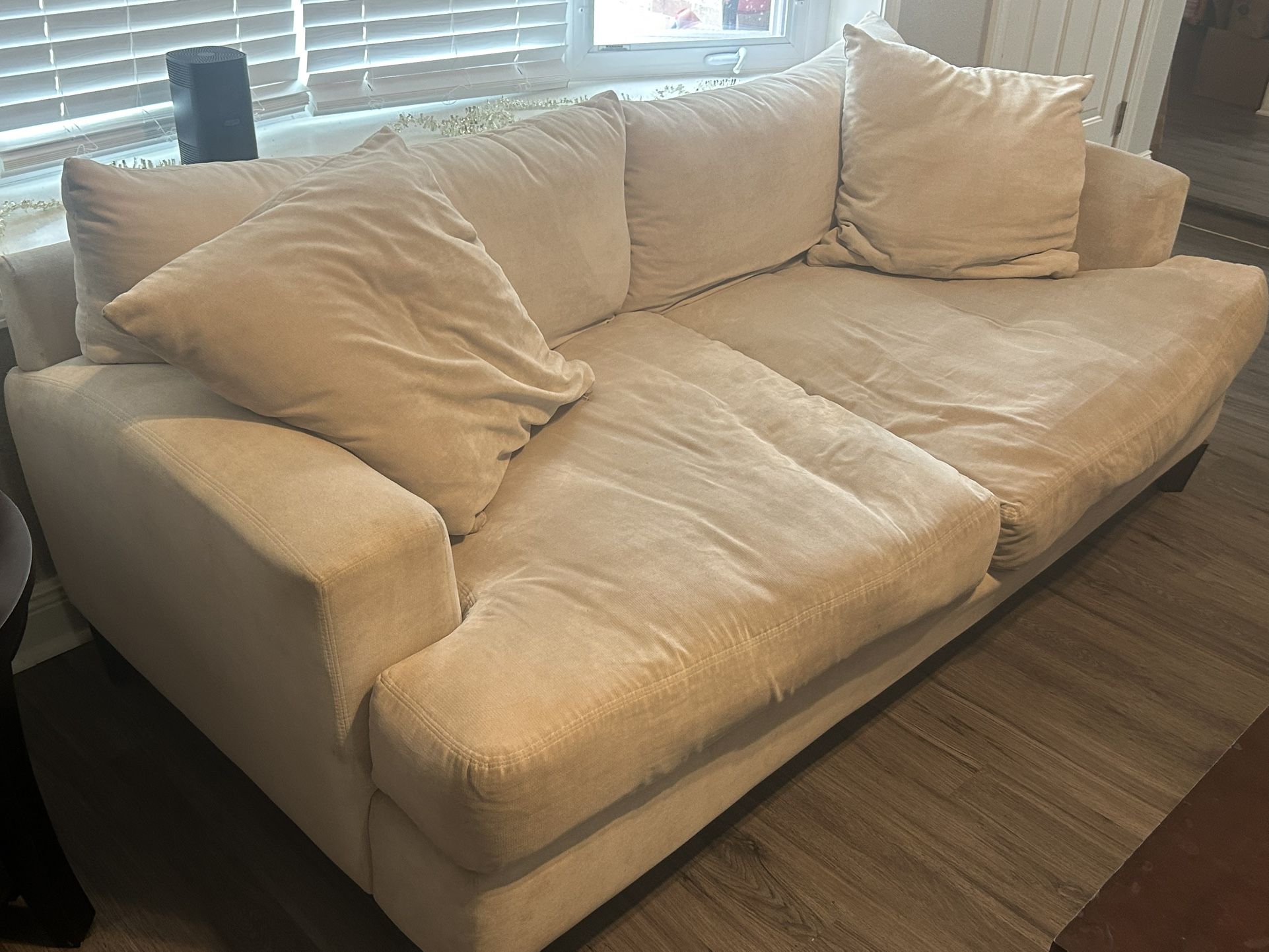 Super Comfortable Off White / Beige Sofa