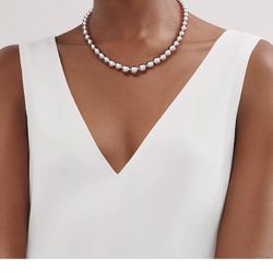Authentic Tiffany & Co. Graduated Ball Necklace 