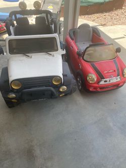 Mini Cooper S ride- on toy  and four-wheel-drive off-road honey joy truck