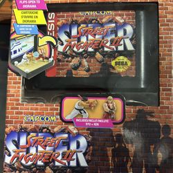 Sega Genesis Console Heroes Street Fighter 2  Ken & Ryu Stage Diorama