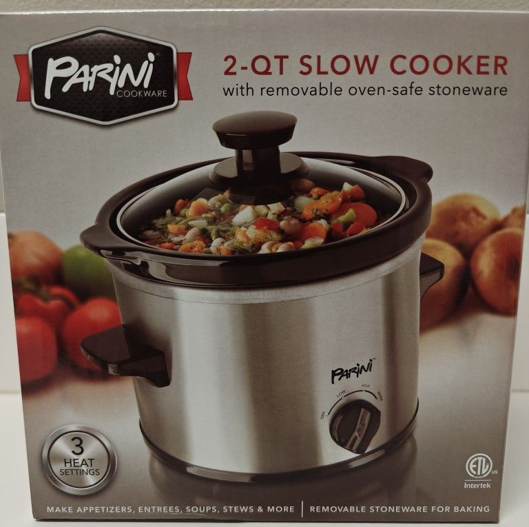 "NEW" 2-QUART SLOW COOKER with REMOVABLE OVEN SAFE STONEWARE!! LAST ONE! 🏖️ SUMMER 🌞