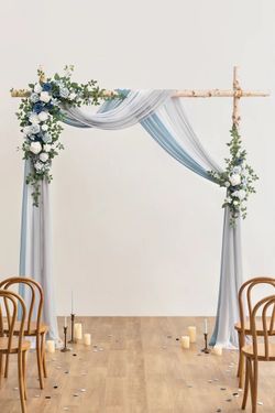 Ling’s Moment Flower Arch Décor with drapes