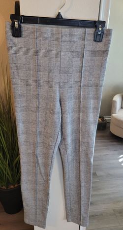 Plaid Pull on Pants Size Medium