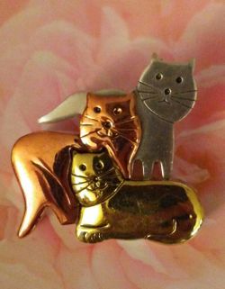 Darling Tri-Colored Gold Pin!!!