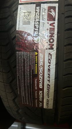 235/50R18 venom covert grip $145 each (cash price)