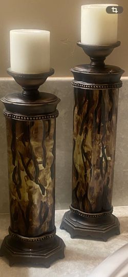 Beautiful candleholders with candles