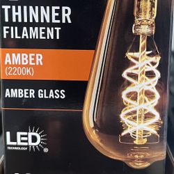 40-Watt Dimmable Bendy LED Amber (1-pack)