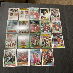 19 William Andrews & Steve Bartkowski Football Cards Atlanta Falcons 1980s Superstars 