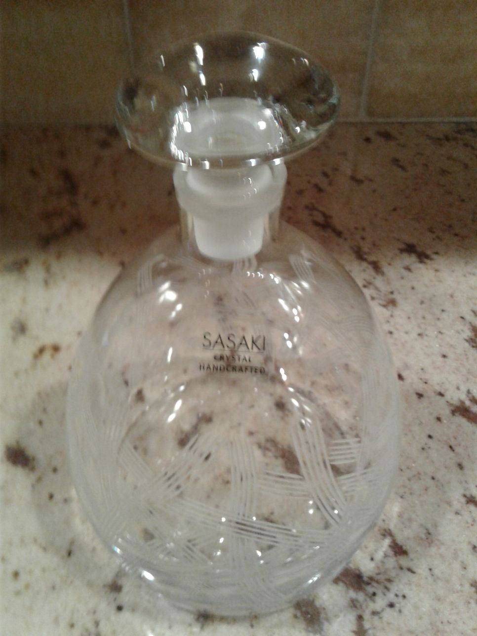 Sassaki designer carafe.