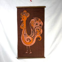 Ulla Scheuer MCM Rooster Wall Art Tapestry