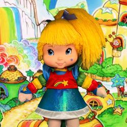 Rainbow Brite doll retro 80s yarn hair