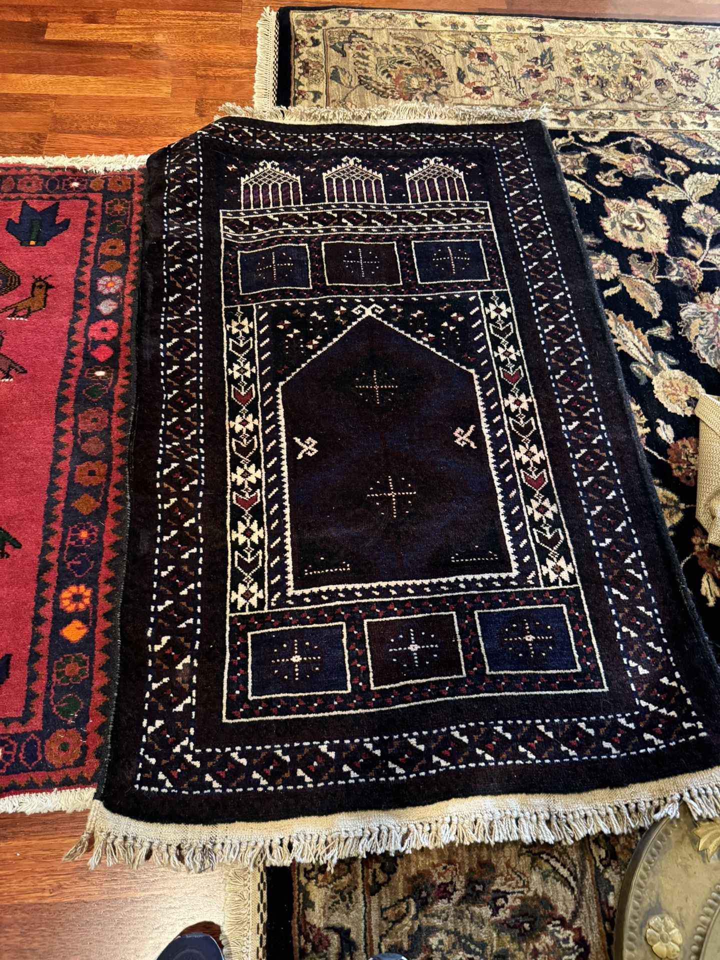 Two Small Persian Vintage Floor Mats - $125
