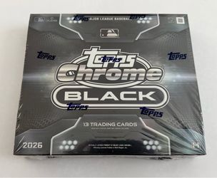 2026 Topps Chrome Black Baseball Hobby Box NEW/SEALED