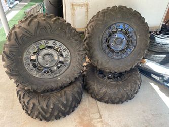 4 can am tires and wheels