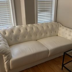 White Leather Couch