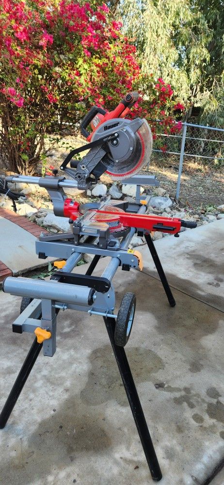 10in compound Sliding miter saw with stand 