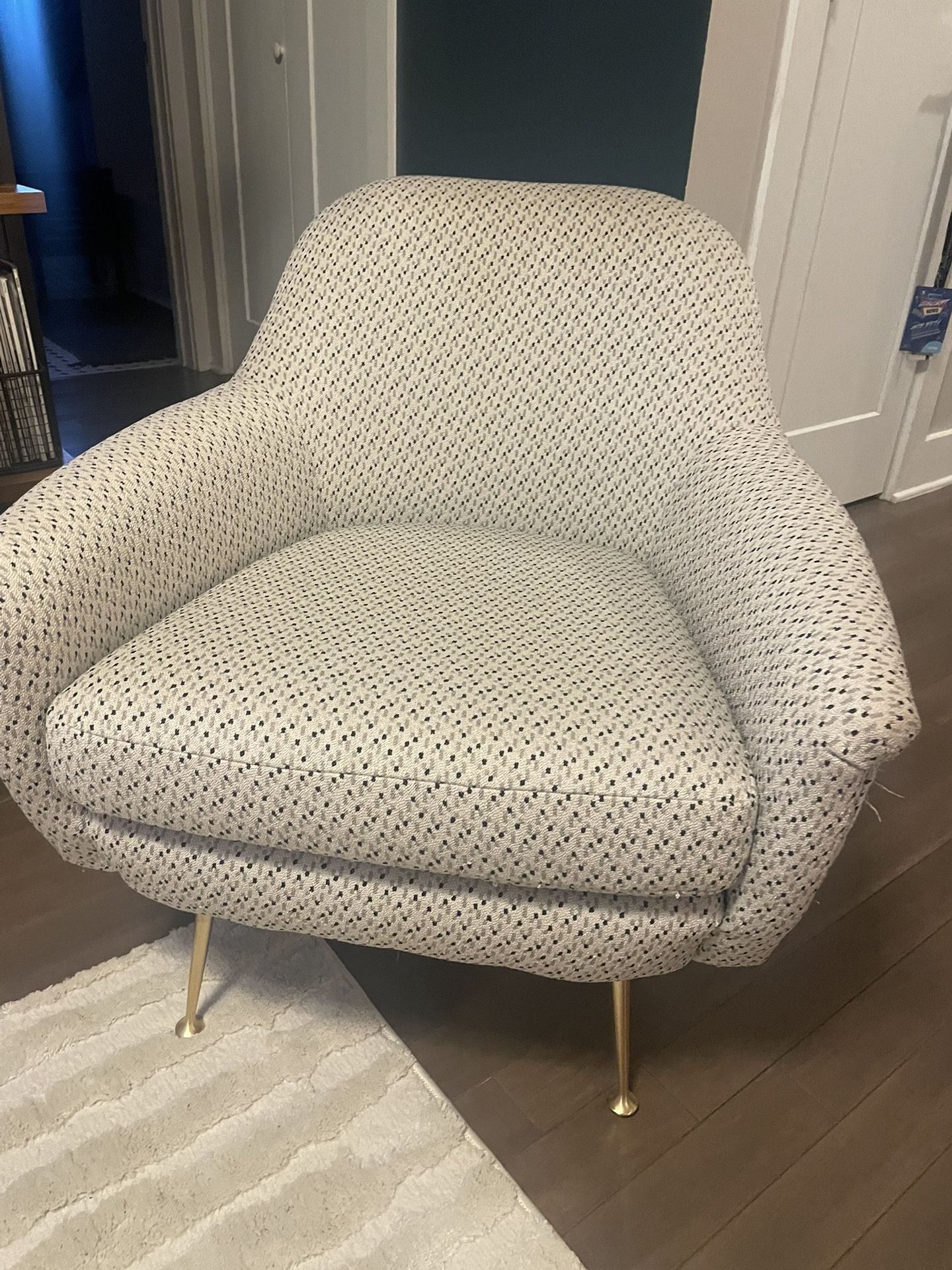 West Elm Cream Accent Chair