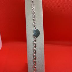 925 Sterling Silver Heart Bracelet 