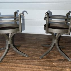 Iron Candle Holders (2)