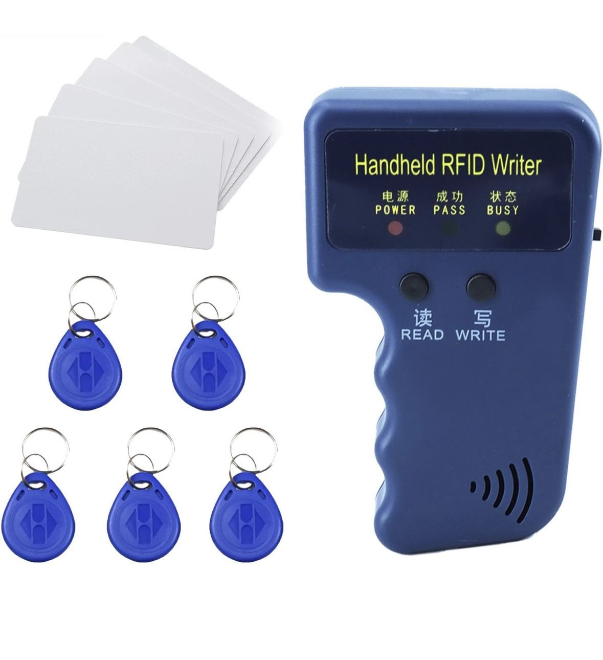 RFID Reader Writer Handheld 125KHz RFID Writer Copier Smart ID Card Duplicator Used for T5577 or EM4305