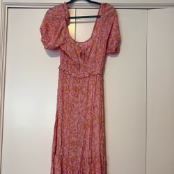 Floral Print Long Dress