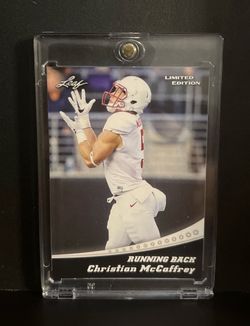 2017 Christian McCaffrey Leaf Limited Edition #01 Rookie RC Card