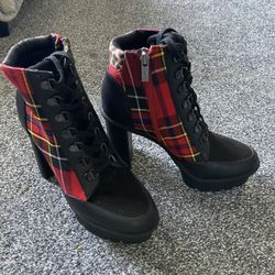 Plaid Boots